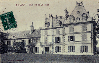 Le château du Chesnay à Gagny - vu du canal